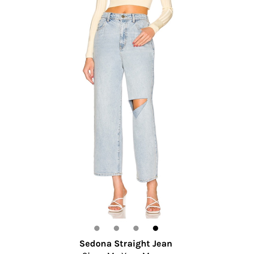 Show Me your Mumu Sedona Straight Leg Jeans in Blue Haze size 26 from Revolve